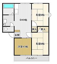 ヒルトップテラス羽衣A棟 103 ｜ 山口県下関市長府羽衣南町2-14（賃貸アパート3DK・1階・51.80㎡） その2