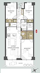 間取図画像 3LDK