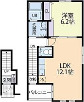 茨城県水戸市姫子２丁目（賃貸アパート1LDK・2階・43.98㎡） その2