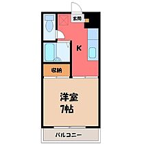 メゾン大森  ｜ 栃木県宇都宮市岩曽町（賃貸アパート1K・2階・24.84㎡） その2