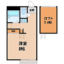 リブレス小山喜沢  ｜ 栃木県小山市大字喜沢（賃貸アパート1R・2階・19.20㎡） その2