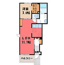 モーダ A  ｜ 栃木県栃木市大平町富田（賃貸アパート1LDK・1階・37.81㎡） その2