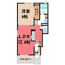 トゥインクル愛宕 II  ｜ 栃木県栃木市平柳町3丁目（賃貸アパート1LDK・1階・45.09㎡） その2