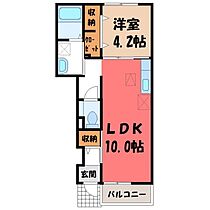 ピース・ヒル  ｜ 栃木県宇都宮市駒生町（賃貸アパート1LDK・1階・37.76㎡） その2