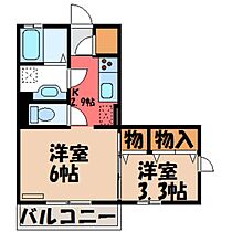 オーブルミエール  ｜ 栃木県小山市大字小山（賃貸アパート2K・3階・31.21㎡） その2