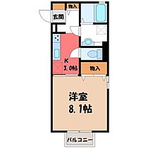 ルリ・リーフ  ｜ 栃木県栃木市沼和田町（賃貸アパート1K・1階・30.33㎡） その2