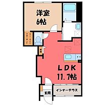 仮）スターテラス II 栃木市城内町  ｜ 栃木県栃木市城内町2丁目（賃貸アパート1LDK・1階・43.21㎡） その2