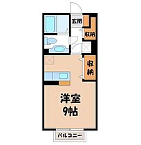 エスペランス  ｜ 栃木県宇都宮市駒生2丁目（賃貸アパート1R・2階・30.03㎡） その2