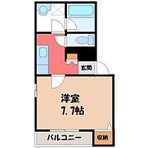 プレヴィール  ｜ 栃木県宇都宮市簗瀬4丁目（賃貸マンション1K・1階・26.36㎡） その2