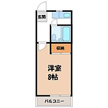 メゾンド泉  ｜ 栃木県宇都宮市平出町（賃貸アパート1K・2階・23.14㎡） その1