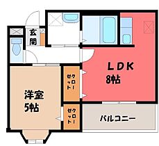 パレ・ニューみやの  ｜ 栃木県宇都宮市簗瀬1丁目（賃貸マンション1LDK・1階・38.00㎡） その2