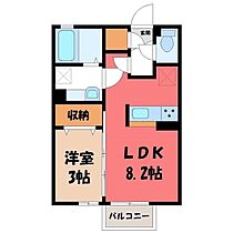 セジュールHIRO B  ｜ 茨城県筑西市小川（賃貸アパート1LDK・2階・29.25㎡） その2