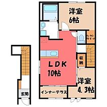 サンモールステラ（Sun mall Stella）  ｜ 栃木県河内郡上三川町大字上三川（賃貸アパート2LDK・2階・53.90㎡） その2