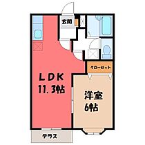 メゾンクレール  ｜ 栃木県小山市西城南1丁目（賃貸アパート1LDK・2階・39.73㎡） その2