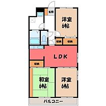 アビタシオン思水  ｜ 栃木県小山市大字小山（賃貸マンション3LDK・4階・60.00㎡） その2