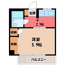 YWKマンション  ｜ 栃木県宇都宮市大曽4丁目（賃貸マンション1K・3階・19.05㎡） その2