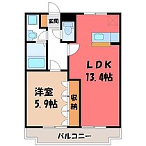 フォレストコート  ｜ 栃木県小山市大字横倉新田（賃貸アパート1LDK・2階・45.50㎡） その2