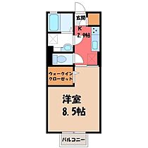 デュナミス II  ｜ 茨城県結城市大字結城（賃貸アパート1K・2階・30.03㎡） その2