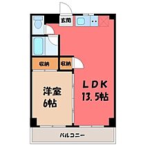 エビハラハイツII  ｜ 栃木県下野市上古山（賃貸アパート1LDK・2階・44.04㎡） その2