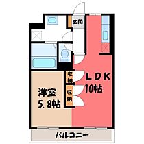 ミウ・ベリーベル  ｜ 栃木県河内郡上三川町しらさぎ3丁目（賃貸マンション1LDK・1階・40.33㎡） その2