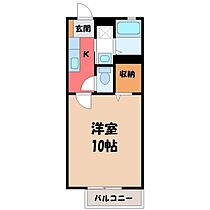 アムール  ｜ 栃木県小山市城東4丁目（賃貸アパート1K・1階・30.69㎡） その2