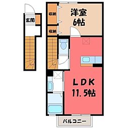 JR東北本線 石橋駅 バス15分 峰町下車 徒歩5分