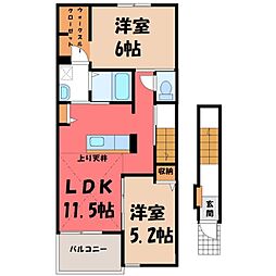 JR両毛線 栃木駅 バス11分 栃木商業高校前下車 徒歩4分