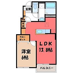 東北本線 氏家駅 徒歩33分