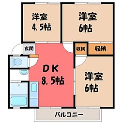 JR東北本線 宇都宮駅 3.8km 1階/-