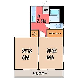 JR東北新幹線 宇都宮駅 バス20分 鶴田橋下車 徒歩3分 2階/-