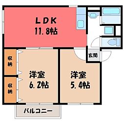 JR東北本線 石橋駅 徒歩7分 2階/-