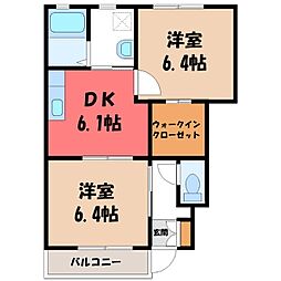 真岡鐵道 真岡駅 バス15分 太子堂公園北下車 徒歩15分
