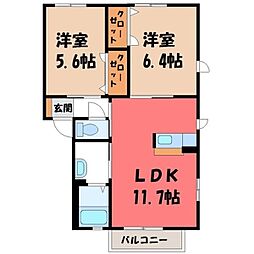 JR東北本線 雀宮駅 バス13分 さつき3号児童公園下車 徒歩5分