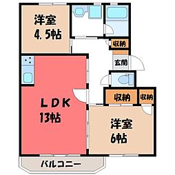JR東北本線 宇都宮駅 6.4km 1階/-