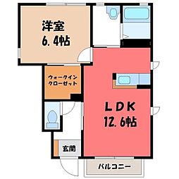 JR東北新幹線 宇都宮駅 バス25分 インターパーク南下車 徒歩12分 1階/-