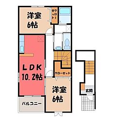 東武宇都宮線 壬生駅 徒歩13分 2階/-