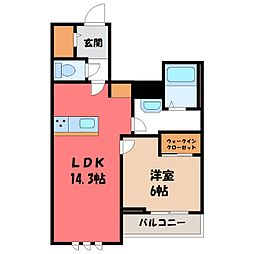 宇都宮芳賀ライトレール線 峰駅 徒歩6分 3階/-