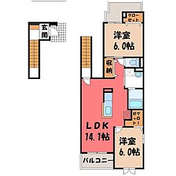 東武宇都宮線 東武宇都宮駅 4km 2階/-