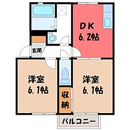 JR東北本線 宇都宮駅 バス10分 平松本町下車 徒歩5分 1階/-