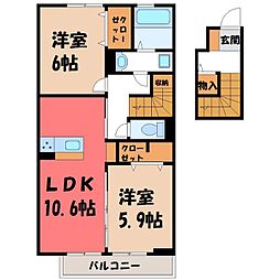 JR東北本線 宇都宮駅 バス14分 雷電神社前下車 徒歩6分