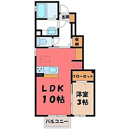 JR東北本線 雀宮駅 徒歩21分