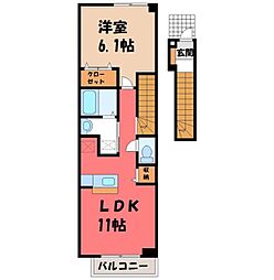 JR東北新幹線 小山駅 バス8分 土塔二公民館西下車 徒歩2分 2階/-