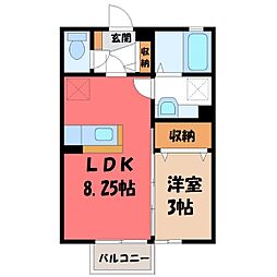 JR東北本線 小山駅 徒歩21分 2階/-