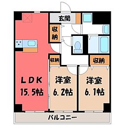 宇都宮芳賀ライトレール線 駅東公園前駅 徒歩5分 2階/-