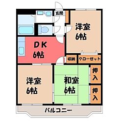 JR両毛線 栃木駅 徒歩17分 2階/-