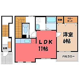 JR水戸線 結城駅 徒歩27分 2階/-