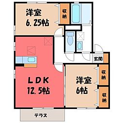 JR水戸線 結城駅 徒歩12分 1階/-
