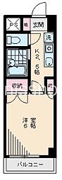 ウェストポート 1Kの間取図画像