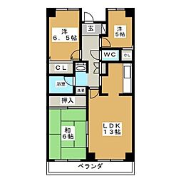 コンフォリア北葛西 1階2SLDKの間取り