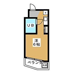 フジマンション葛西 ワンルームの間取図画像